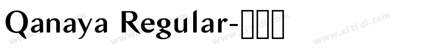 Qanaya Regular字体转换